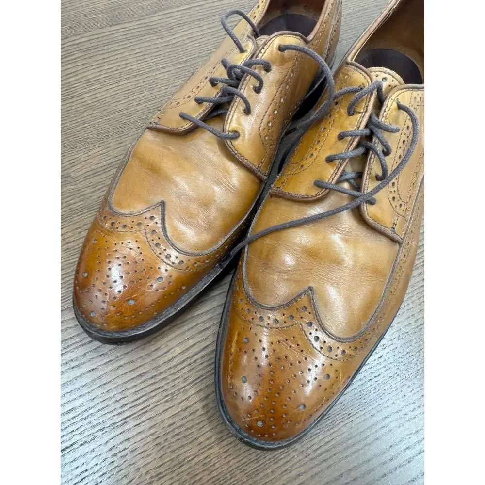 Allen Edmonds Madison Park Wingtip Brogue Derby Shoes Men's Sz 11.5D (SH300THRIF